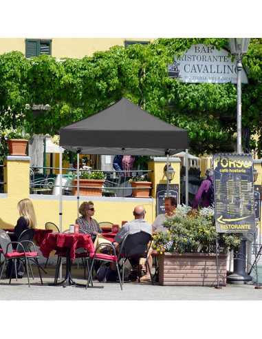 Carpa Pop Up EAGLE PEAK 5x5 Gris Resistente al Agua