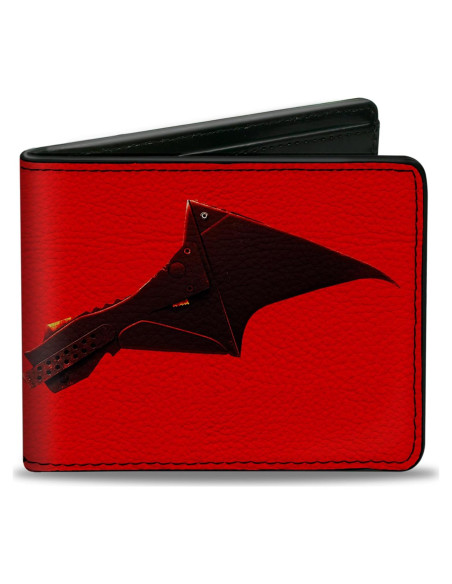 Billetera Bifold PU Batman Rojo Negro Buckle-Down Billetera Bifold PU Batman Rojo Negro Buckle-Down