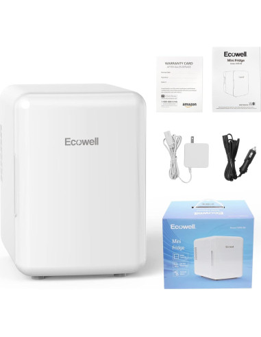 Refrigerador Mini ECOWELL WRE100 4L Portátil para Cuidado de Piel