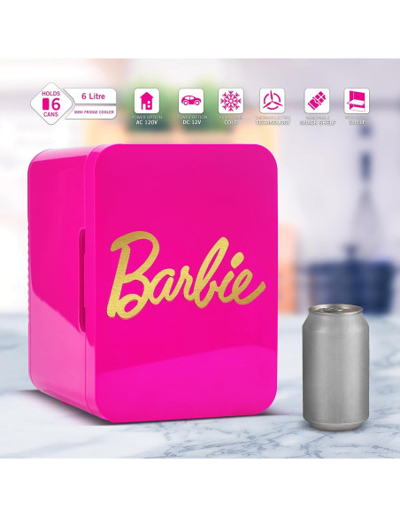 Mini Nevera Termoeléctrica Ukonic Barbie 4L Rosa Mini Nevera Termoeléctrica Ukonic Barbie 4L Rosa