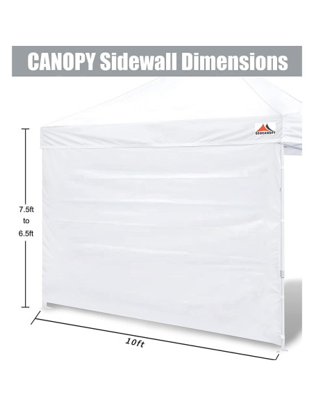 Paredes Laterales SCOCANOPY para Carpa 10x10, Paquete de 3, Blanco Paredes Laterales SCOCANOPY para Carpa 10x10, Paquete de 3, Blanco