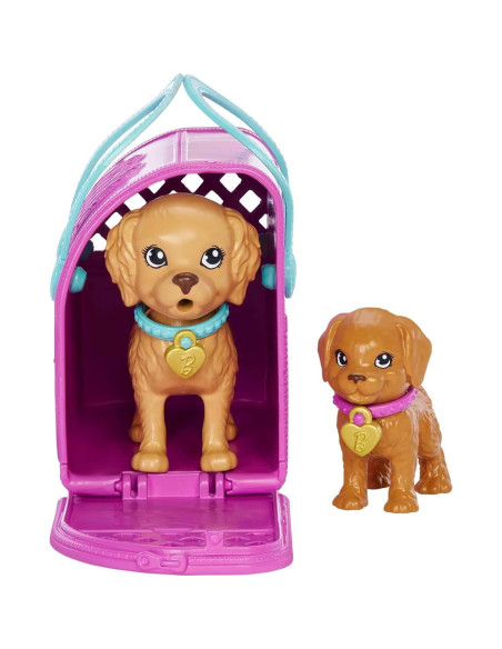 Juego de Adopción de Cachorros Barbie con Muñeca y Accesorios Juego de Adopción de Cachorros Barbie con Muñeca y Accesorios