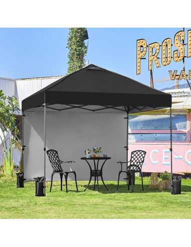 Carpa Plegable 3x3m Yaheetech con Pared Lateral y Accesorios
