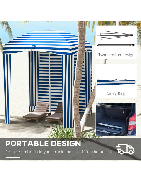 Carpa de Sombra Portátil NicBex 178x178 cm Impermeable Carpa de Sombra Portátil NicBex 178x178 cm Impermeable