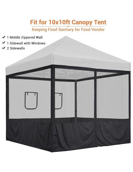 Carpa Pop Up Yescom 3.05x3.05m con Paredes de Malla Carpa Pop Up Yescom 3.05x3.05m con Paredes de Malla
