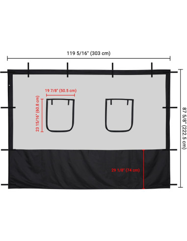 Carpa Pop Up Yescom 3.05x3.05m con Paredes de Malla