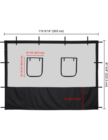 Carpa Pop Up Yescom 3.05x3.05m con Paredes de Malla Carpa Pop Up Yescom 3.05x3.05m con Paredes de Malla