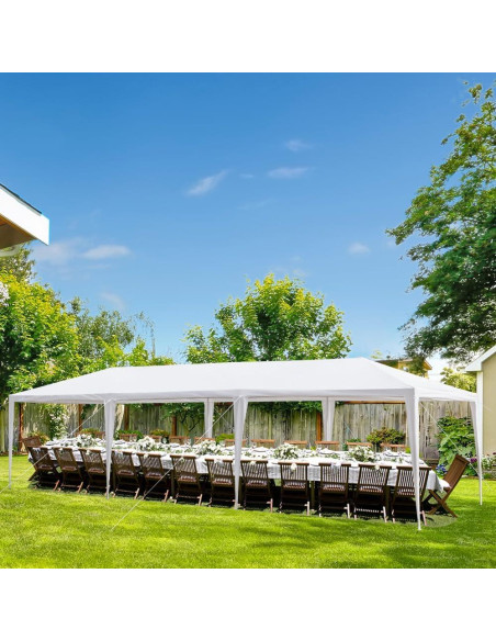 Carpa de Fiesta Exterior 10x30 WEI WEI GLOBAL Impermeable Carpa de Fiesta Exterior 10x30 WEI WEI GLOBAL Impermeable