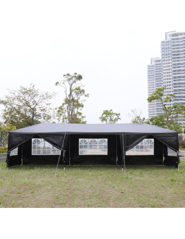 Carpa de Fiesta LBLWJD 10x30m Impermeable con Paredes Desmontables