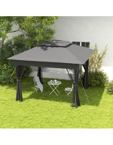 Carpa Plegable Instantánea Genérico 10.58 m Gris Oscuro