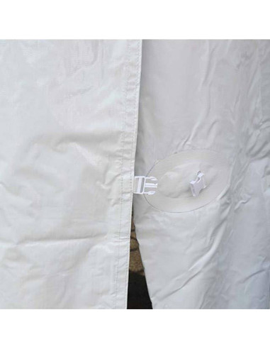 Pared Lateral Premium TentandTable 8' x 20' Blanca Impermeable
