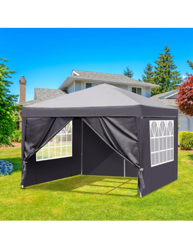 Carpa Canopy 3x3m JHengShop con Paredes Laterales y Bolsa