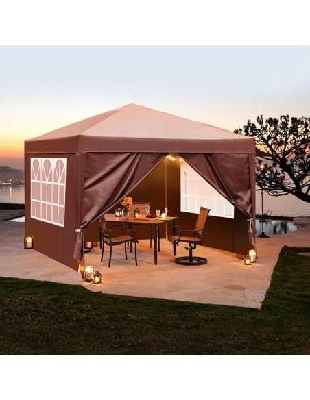 Carpa Canopy 3x3m JHengShop con Paredes Laterales y Bolsa Carpa Canopy 3x3m JHengShop con Paredes Laterales y Bolsa