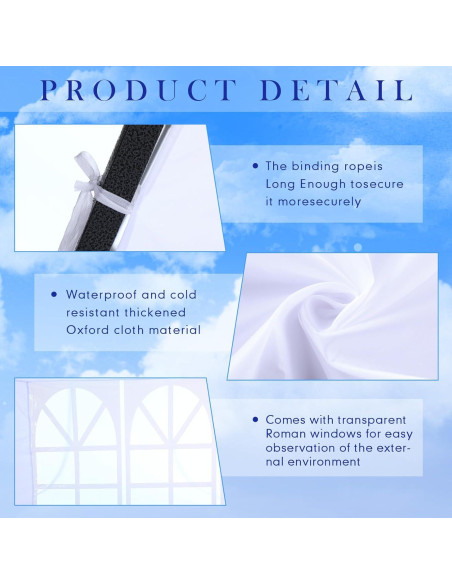 Paredes Laterales de Carpa Windyun 6 Pcs 3x2m con Ventanas Paredes Laterales de Carpa Windyun 6 Pcs 3x2m con Ventanas