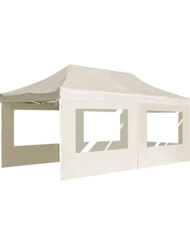 Carpa Plegable HXUHUWS 6x3m Impermeable Color Crema