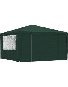 Carpa Profesional MOBCANT 4x4m Verde con Paredes Laterales 2