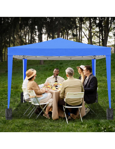 Carpa Plegable 3x3m Susici Azul Impermeable UV50 para Eventos Carpa Plegable 3x3m Susici Azul Impermeable UV50 para Eventos