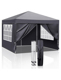 Carpa de Patio 3x3m DESIGNSCAPE3D Impermeable con Paredes