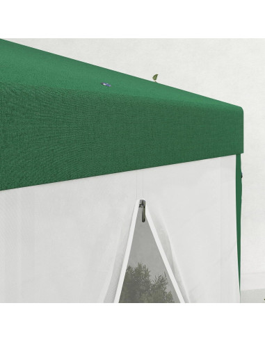 Tienda de fiesta hexagonal Genérico 3.96 x 3.40 m con malla