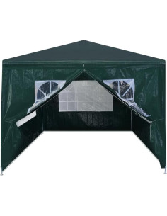 Carpa de Fiesta GeoHome 4x3m Verde Resistente al Agua 2