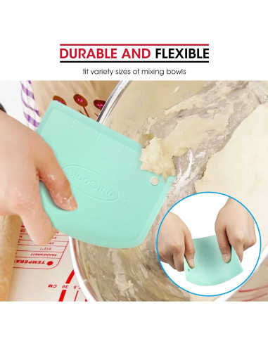 Cortador de Masa Unicook 2 Piezas Azul Flexible 12.7x9.7cm