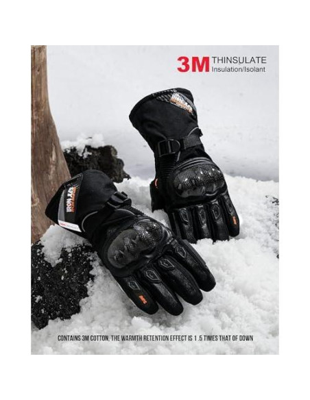 Guantes de Motocicleta BORLENI Impermeables Unisex XX-Large Guantes de Motocicleta BORLENI Impermeables Unisex XX-Large