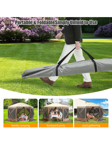 Carpa Pop-Up 3x3m GarveeLife con Bolsa de Transporte