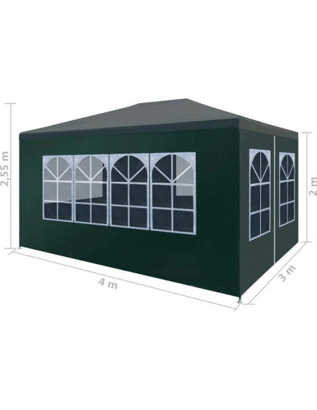 Carpa Exterior TEWTX7 3x4m Impermeable con Paredes y Puerta Carpa Exterior TEWTX7 3x4m Impermeable con Paredes y Puerta
