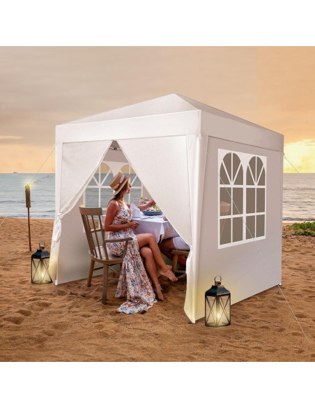Carpa Plegable Gazebo JHengShop 200x200cm Resistente UV Carpa Plegable Gazebo JHengShop 200x200cm Resistente UV