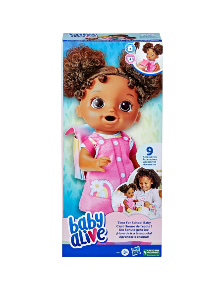 Muñeca Baby Alive Hora de Escuela 30 cm con Accesorios Muñeca Baby Alive Hora de Escuela 30 cm con Accesorios