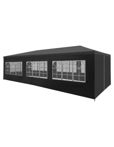 Carpa de Fiesta EVERSTRO 3x9m Antracita Resistente al Agua