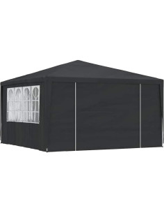 Carpa de Fiesta HETFTJN 4m x 4m Antracita con Paredes 2