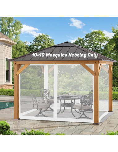 Red de Mosquitos 3x3m WenHaus para Patio con Cremallera
