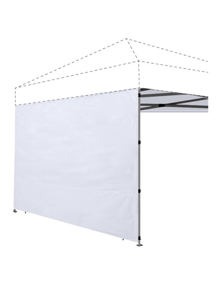 Pared Lateral de Carpa Joramoy 10x10 Blanca Impermeable UV Pared Lateral de Carpa Joramoy 10x10 Blanca Impermeable UV
