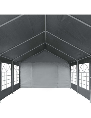 Carpa de Fiesta KCCKOM 4x8m Gris Resistente al Agua para Eventos