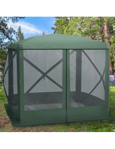 Carpa Plegable para Camping QiMaieeUSA 2.16x2.16m Verde
