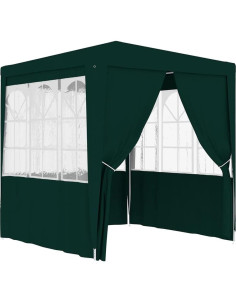 Carpa Profesional para Fiestas EVERSTRO 2x2m Verde con Paredes 2