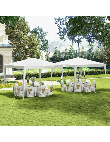 Carpa Gazebo Toolsempire 3x3m Blanca Resistente para Eventos Carpa Gazebo Toolsempire 3x3m Blanca Resistente para Eventos
