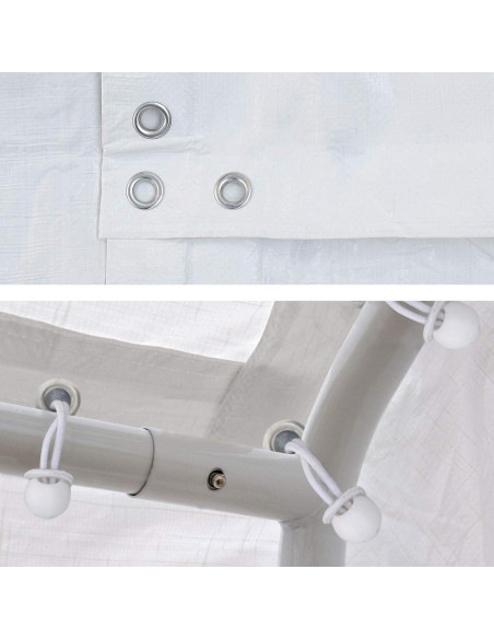 Carpa de Reemplazo 3.05x6.1m BenefitUSA Impermeable Blanca Carpa de Reemplazo 3.05x6.1m BenefitUSA Impermeable Blanca