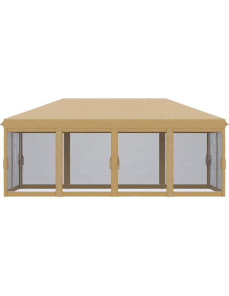 Carpa Plegable KEPOOMAN 6x3m Beige con Mosquitera y UV Carpa Plegable KEPOOMAN 6x3m Beige con Mosquitera y UV