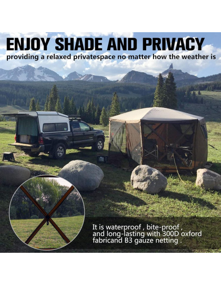 Tienda Gazebo Plegable 3x3m SmarketBuy para 8 Personas Tienda Gazebo Plegable 3x3m SmarketBuy para 8 Personas