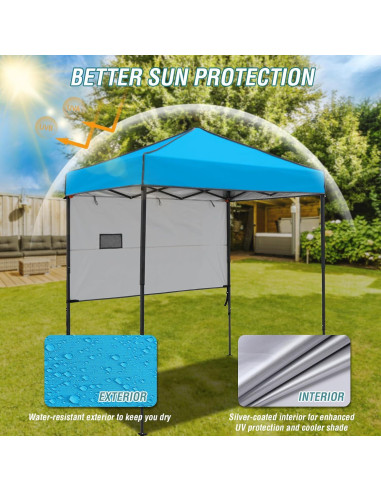 Carpa Plegable EAGLE PEAK 6x4m con Pared Solar Ajustable
