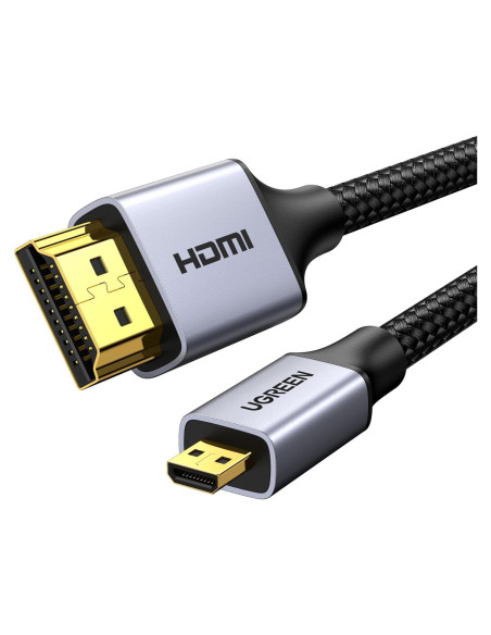 UGREEN Cable Micro HDMI a HDMI 1.0m 4K 60Hz 18Gbps Trenzado UGREEN Cable Micro HDMI a HDMI 1.0m 4K 60Hz 18Gbps Trenzado