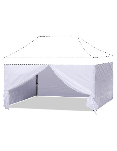 Pared Lateral ABCCANOPY 10x15 m Blanca - 4 Paredes con Cremallera Pared Lateral ABCCANOPY 10x15 m Blanca - 4 Paredes con Cremallera