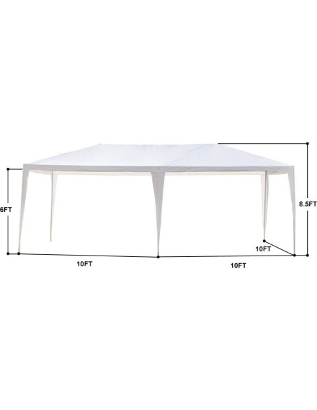 Carpa Gazebo Impermeable 3x6m Kepooman para Fiesta y Boda Carpa Gazebo Impermeable 3x6m Kepooman para Fiesta y Boda