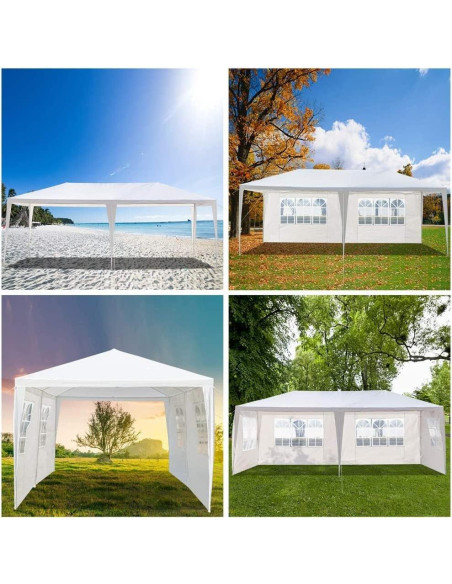 Carpa Gazebo Impermeable 3x6m Kepooman para Fiesta y Boda Carpa Gazebo Impermeable 3x6m Kepooman para Fiesta y Boda