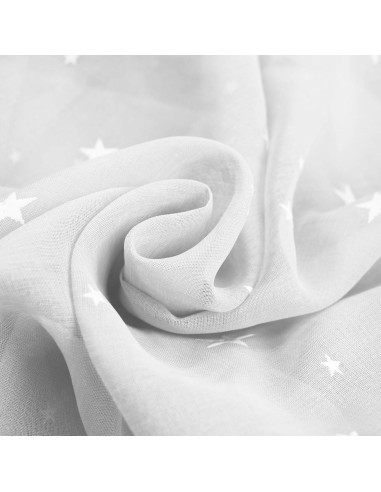 Cortinas Transparentes Eimilaly 2 Paneles 182,88 cm Estrellas