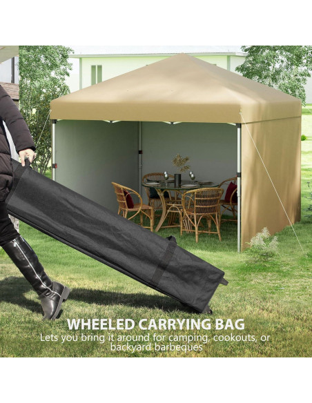 Carpa Plegable QiMaieeUSA 3 Paredes 3x3m Altura Ajustable Carpa Plegable QiMaieeUSA 3 Paredes 3x3m Altura Ajustable