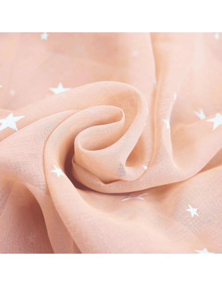 Cortinas Transparentes Eimilaly 2 Paneles 213 cm Rosa Claro Cortinas Transparentes Eimilaly 2 Paneles 213 cm Rosa Claro