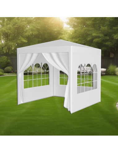 Carpa de Fiesta CuisinSmart 3.05x3.05m Blanca Impermeable